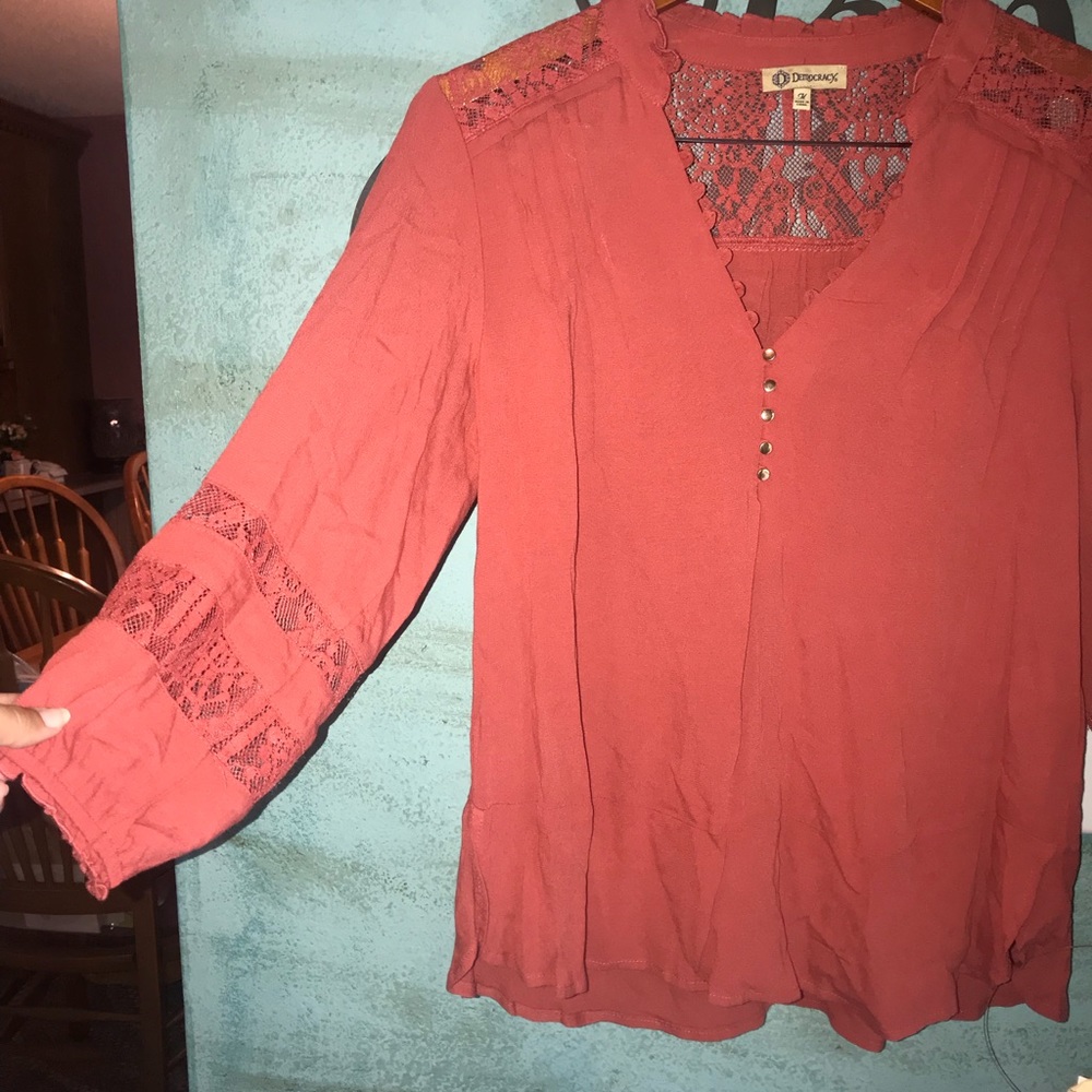Rust blouse - Picture 2 of 3